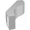 Ekena Millwork 3-in. W x 8-in. D x 12-in. H Geneva Architectural Grade PVC Knee Brace BRCP03X08X12GNV - alternate 2
